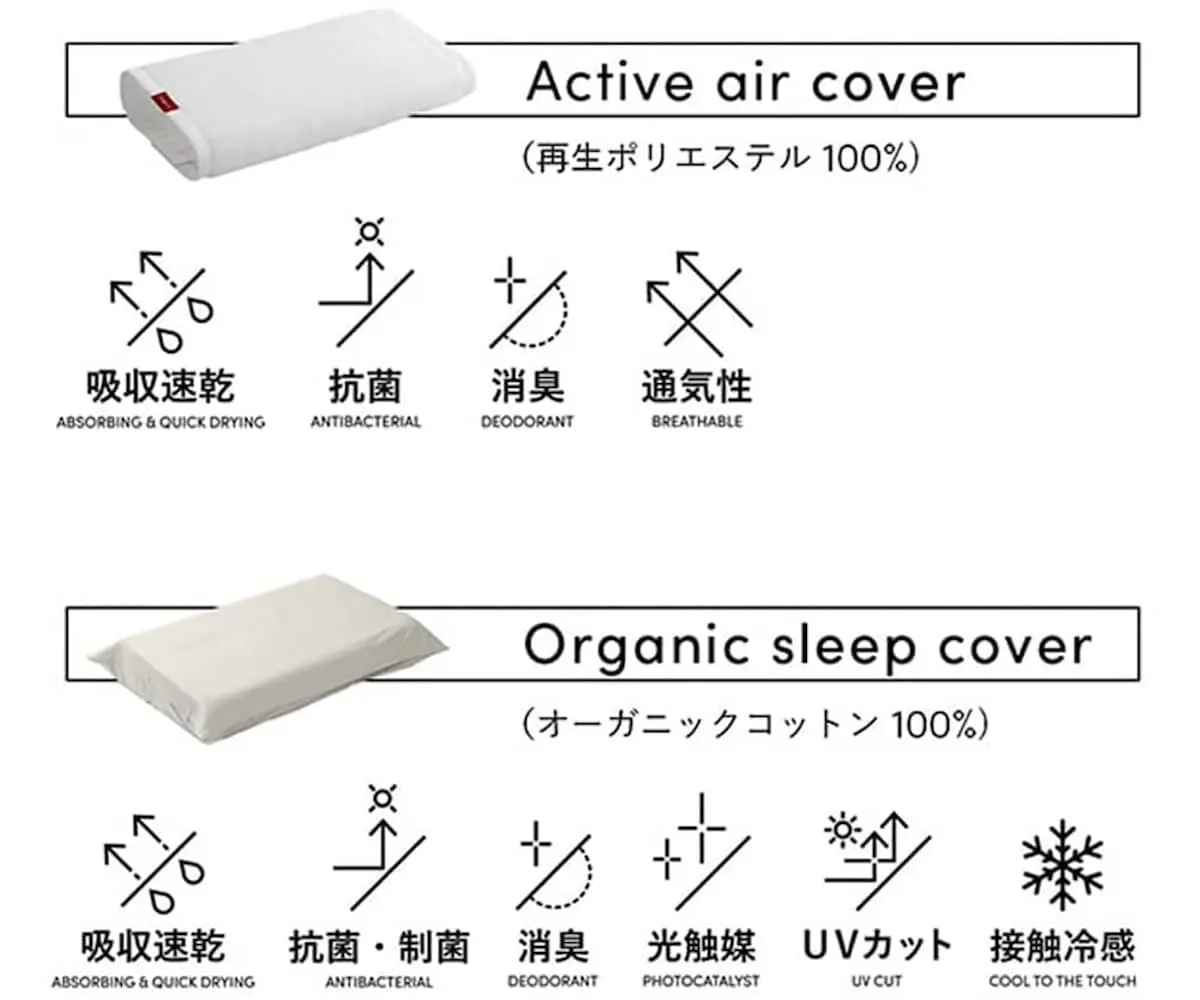 ブレインスリープピローのカバーはどっちがいい？【２つの違いとは