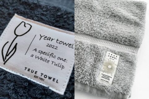 Year TowelとTRUE TOWELのロゴ